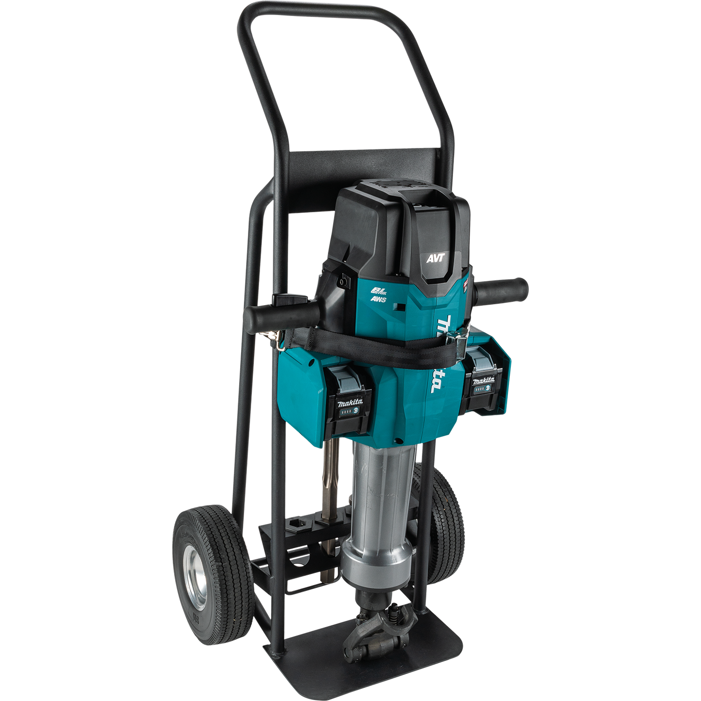 Makita GMH04PLX 80V max (40V max X2) XGT Brushless 70 lb. 1‑1/8" Hex AVT Breaker Hammer Kit, AWS Capable (8.0Ah) & FREE Makita GRH07M1 - GMH04PLX
