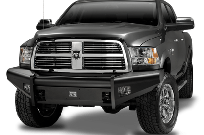 Fab Fours DR94-Q1561-1 Dodge Ram 2500/3500 1994-2002 Black Steel Elite Front Bumper No Guard with Tow Hooks
