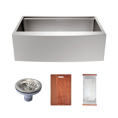 Swiss Madison Rivage 33 x 22 Single Basin Apron Kitchen Workstation Sink - SM-KS780