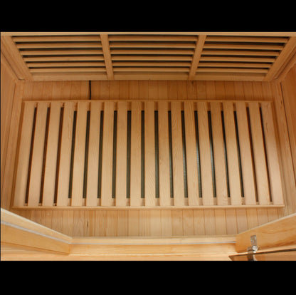 Golden Designs 2 Person Low EMF FAR IR Sauna  - MX-K206-01 Hemlock