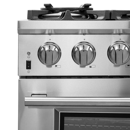 Forno 3-Piece Pro Appliance Package - 36-Inch Dual Fuel Range, French Door Refrigerator, and Dishwasher in Stainless Steel - AP3-6187-36