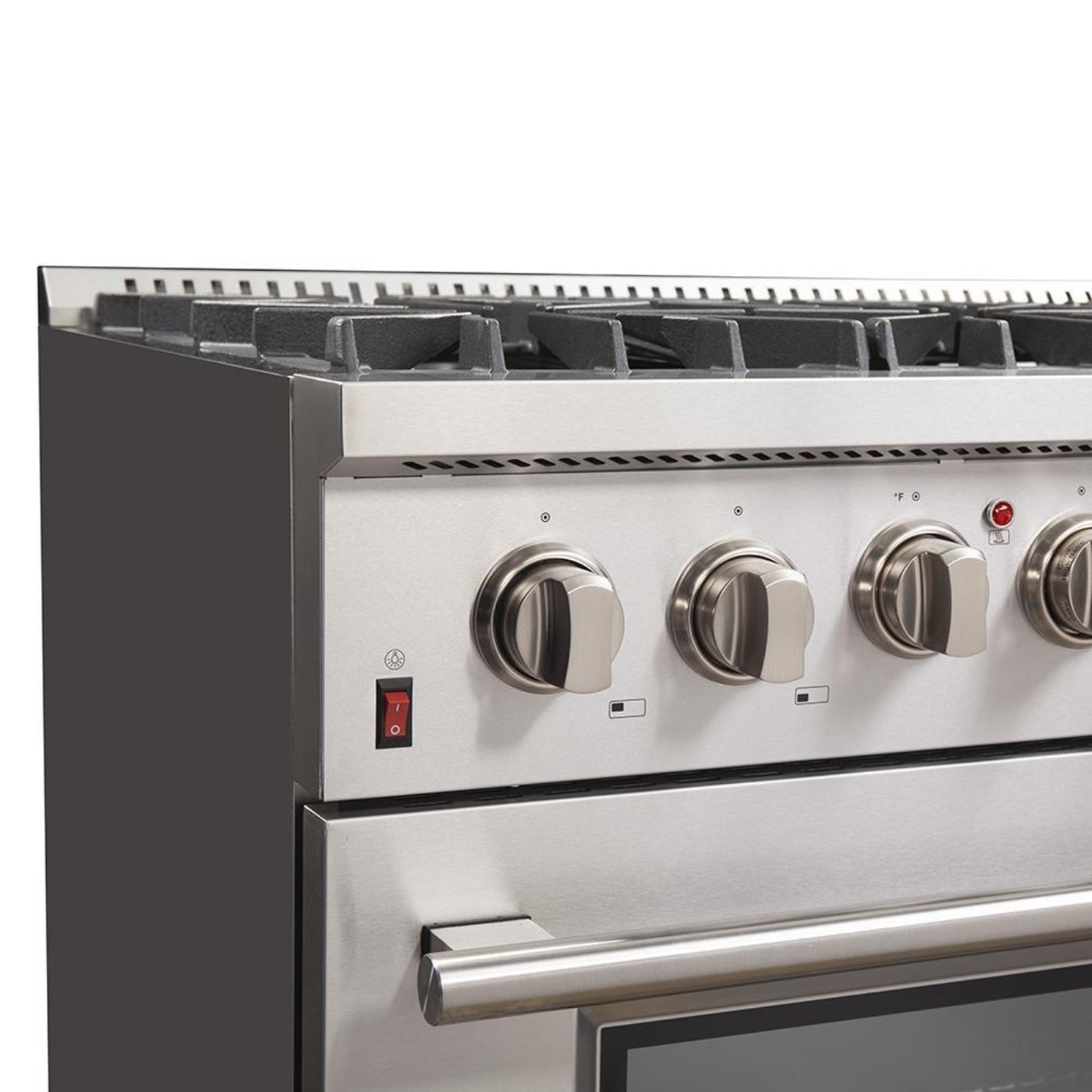 Forno 4-Piece Appliance Package - 36-Inch Dual Fuel Range, Refrigerator, 24-Inch Microwave Oven, & 3-Rack Dishwasher in Stainless Steel - AP4-6156-36-MWO