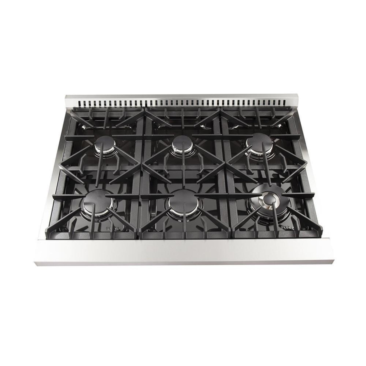 Forno 4-Piece Appliance Package - 36-Inch Dual Fuel Range, Refrigerator, Wall Mount Hood with Backsplash, & 3-Rack Dishwasher in Stainless Steel - AP4-6156-36