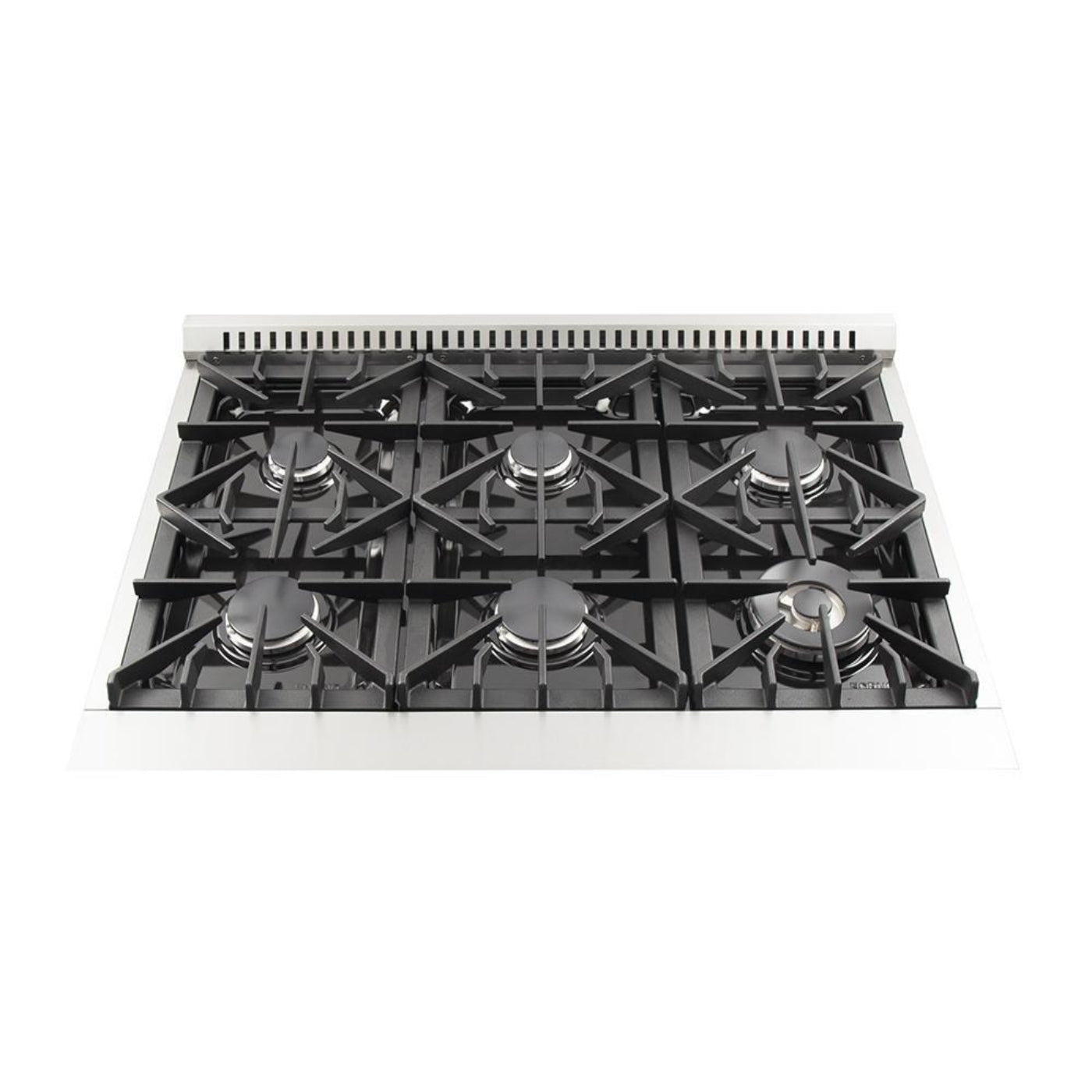 Forno 5-Piece Appliance Package - 36-Inch Gas Range, Refrigerator with Water Dispenser, Wall Mount Hood with Backsplash, 24-Inch Microwave Oven, & 3-Rack Dishwasher in Stainless Steel - APW5-6244-36-MWO