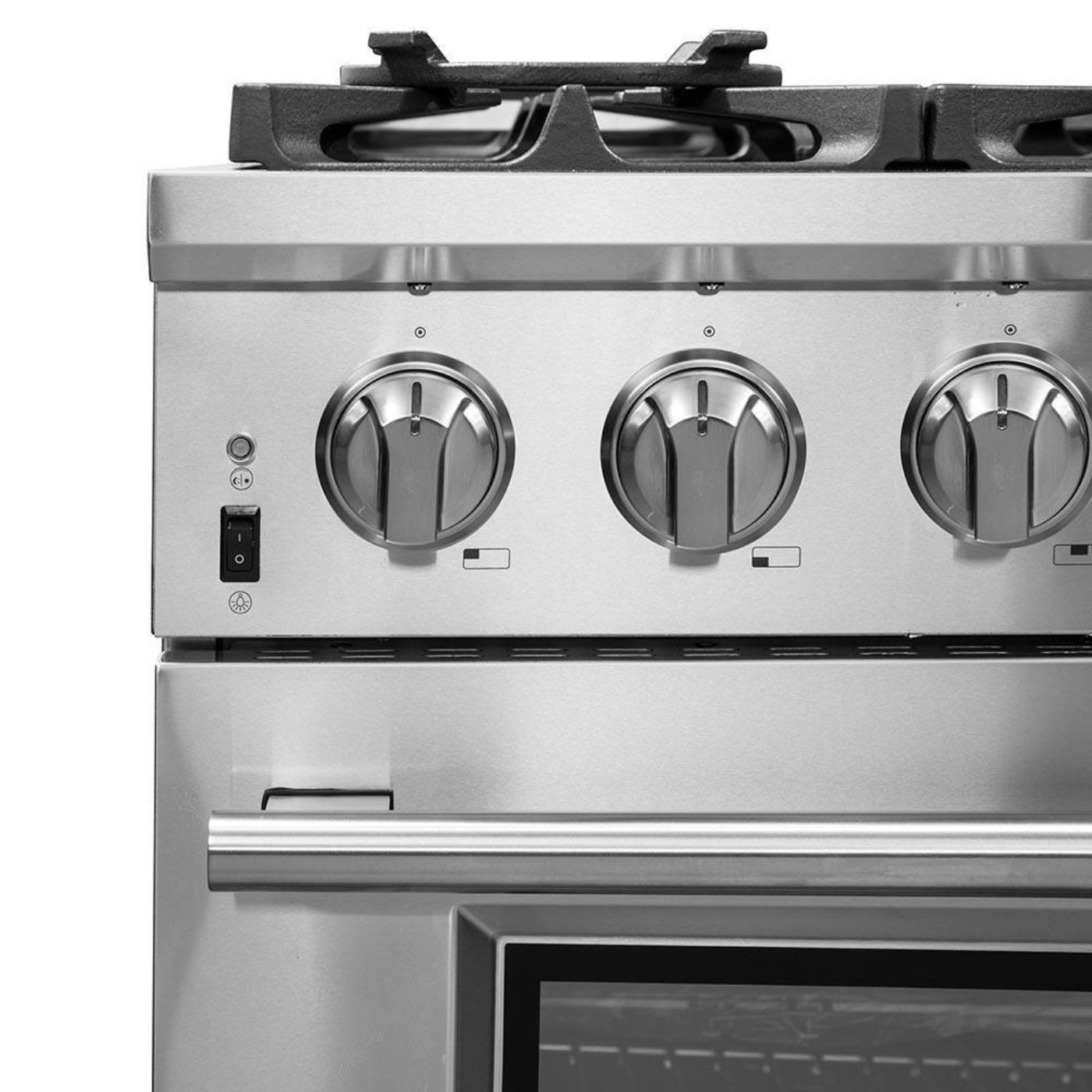 Forno 5-Piece Pro Appliance Package - 36-Inch Dual Fuel Range, Refrigerator, Wall Mount Hood, 24-Inch Microwave Oven, & 3-Rack Dishwasher in Stainless Steel - APR5-6187-36-H-MWO