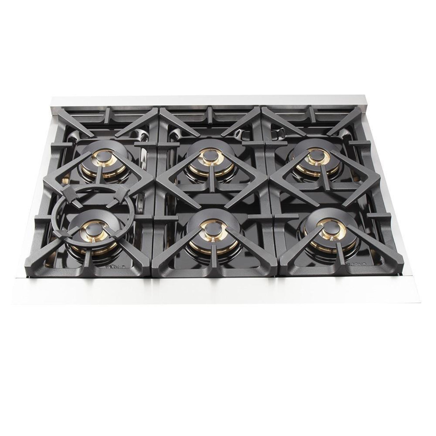 Forno 5-Piece Pro Appliance Package - 36-Inch Gas Range, Refrigerator, Wall Mount Hood, 24-Inch Microwave Oven, & 3-Rack Dishwasher in Stainless Steel - APR5-6260-36-H-MWO