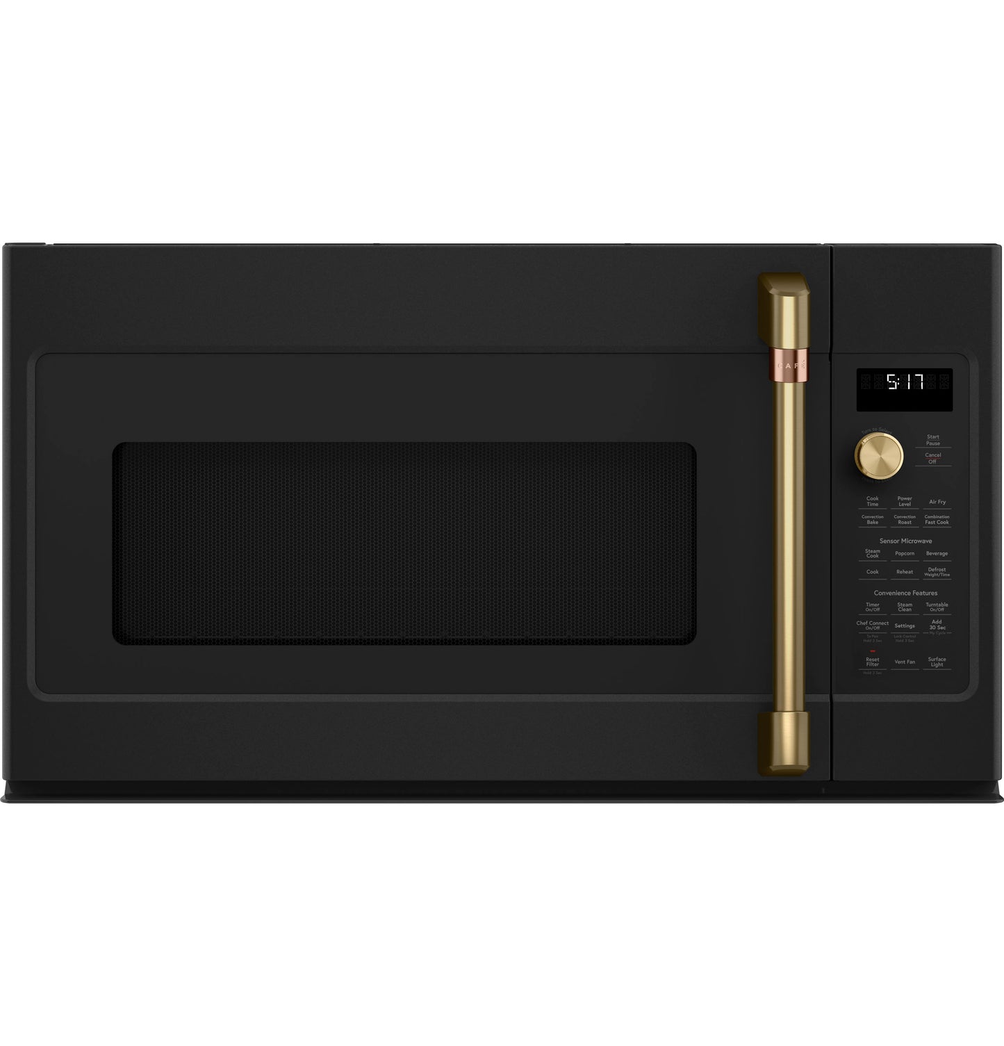 CAFE  1.7 Cu. Ft. Convection Over-the-Range Microwave Oven Black - CVM517P3RD1
