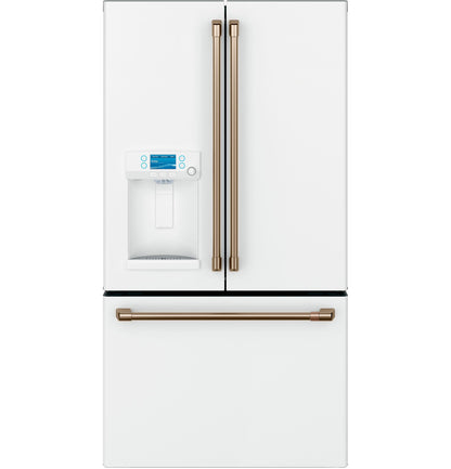 CAFE ENERGY STAR 27.7 Cu. Ft. Smart French-Door Refrigerator with Hot Water Dispenser White - CFE28TP4MW2