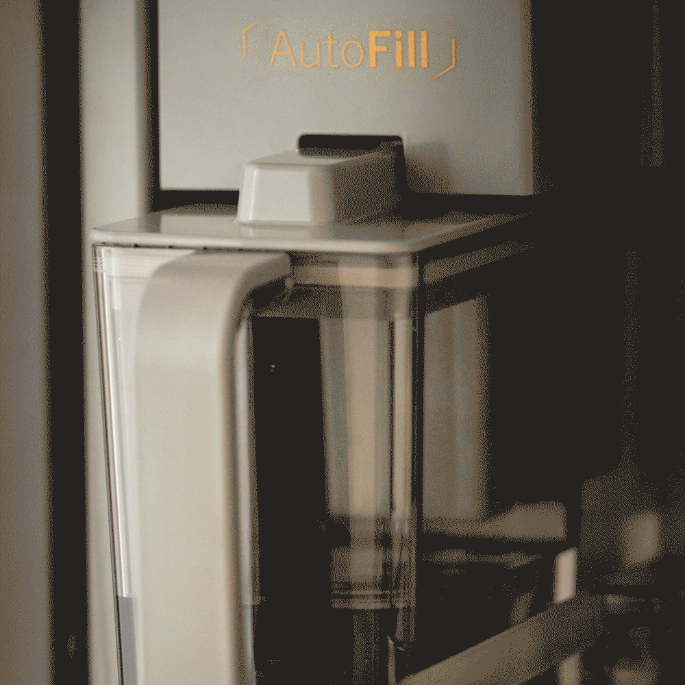 CAFE CJE23DM5WS5 CAFé ENERGY STAR 23.2 Cu. Ft. Smart Counter-Depth 4-Door French-Door Refrigerator in Platinum Glass With Dual-Dispense AutoFill Pitcher Gray - CJE23DM5WS5