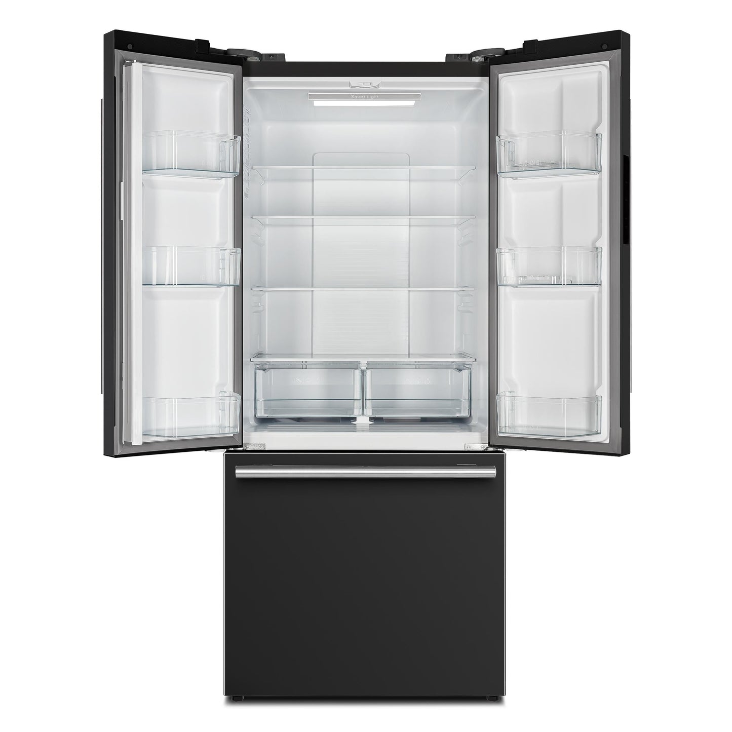 FORNO FFFFD197431BLK Forno Gallipoli Espresso 30-Inch Black French Door Refrigerator, Bottom Freezer, 17.5 Cu. Ft., No Frost, Ice Maker