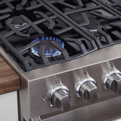 VIKING 30" Self-Cleaning Dual Fuel Range Viking 3 Series Red - RVDR33025BSC