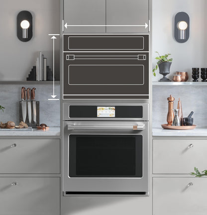 CAFE  30" Custom Speed Cook Oven with 120V Advantium Technology in Platinum Glass Gray - CSB913M2VS5