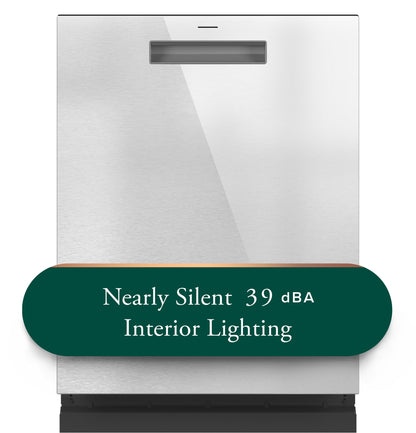 CAFE CDP888M5VS5 CAFé CustomFit ENERGY STAR Stainless Interior Smart Dishwasher with Ultra Wash Top Rack and LED Lights, 39 dBA in Platinum Glass Gray - CDP888M5VS5