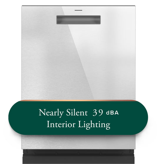 CAFE CDP888M5VS5 CAFé CustomFit ENERGY STAR Stainless Interior Smart Dishwasher with Ultra Wash Top Rack and LED Lights, 39 dBA in Platinum Glass Gray - CDP888M5VS5