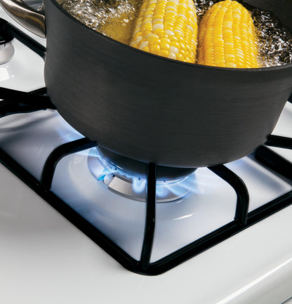 HOTPOINT Hotpoint 30" Free-Standing Gas Range with Cordless Battery Ignition White - RGBS200DMWW
