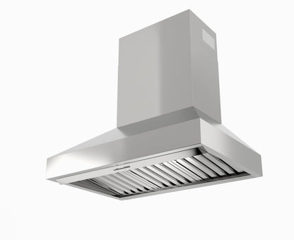 XO APPLIANCE XOVV236KSE 36in Pro Wall Chimney Hood in Stainless Steel Straight Lip 1000 CFM in Stainless Steel - XOVV236KSE