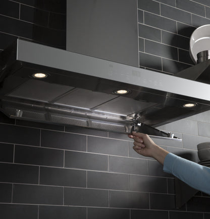 CAFE UVW9361SLSS 36" Smart Designer Wall Mount Hood w/ Perimeter Venting in Stainless Steel - UVW9361SLSS