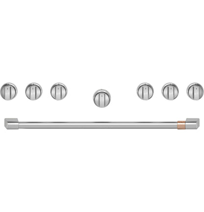 CAFE CXPR6HKPTSS CAFé 36" Brushed Stainless Handle & Knob Set for Pro Range and Rangetop in Stainless Steel - CXPR6HKPTSS
