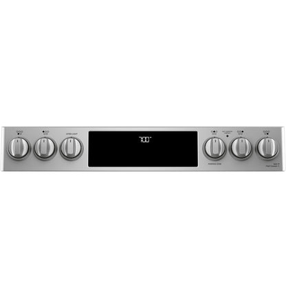 CAFE  30" Smart Slide-In, Front-Control, Radiant and Convection Range in Stainless Steel - CES700P2MS1