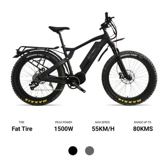 Adam Equipment Frey Bike- HUNTER - Bafang M62 Electric Hunting Bike - Up To 34MPH