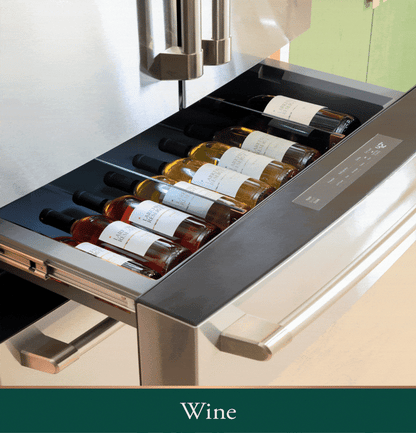 CAFE CJE23DM5WS5 CAFé ENERGY STAR 23.2 Cu. Ft. Smart Counter-Depth 4-Door French-Door Refrigerator in Platinum Glass With Dual-Dispense AutoFill Pitcher Gray - CJE23DM5WS5