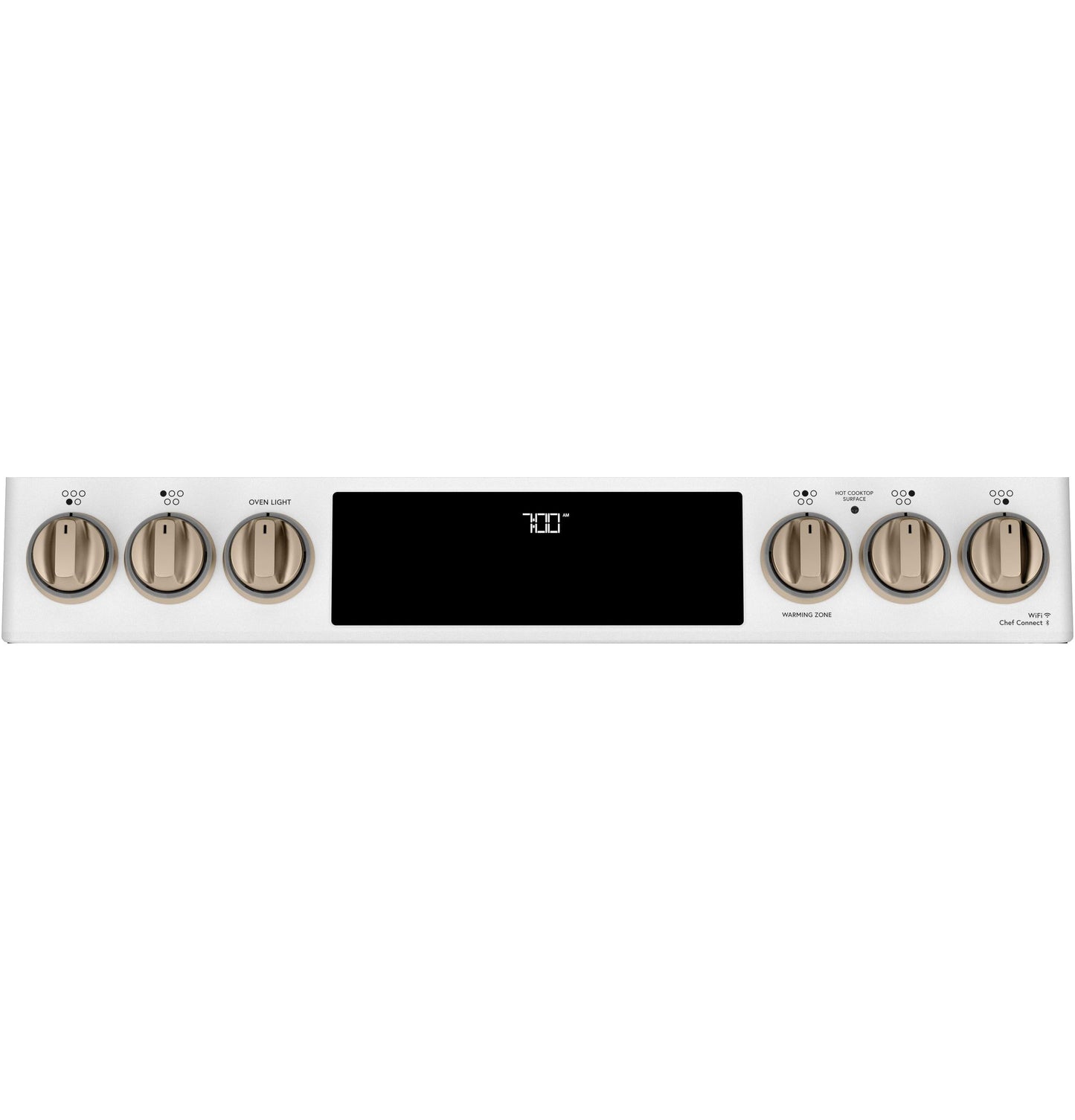 CAFE  30" Smart Slide-In, Front-Control, Radiant and Convection Range White - CES700P4MW2