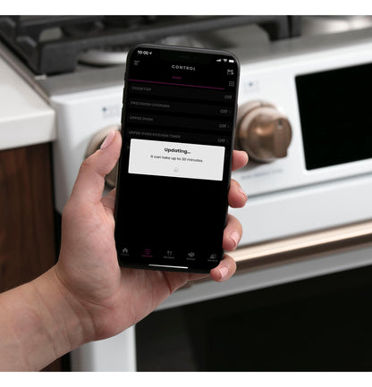 CAFE CGS700P4MW2 CAFé 30" Smart Slide-In, Front-Control, Gas Range with Convection Oven White - CGS700P4MW2