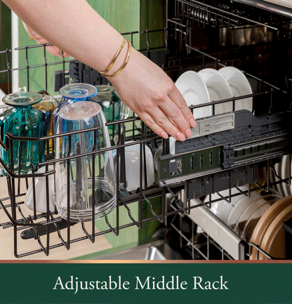 CAFE CDT888P3VD1 CAFé™ CustomFit ENERGY STAR Stainless Interior Smart Dishwasher with Ultra Wash Top Rack and Dual Convection Ultra Dry, LED Lights, 39 dBA Black - CDT888P3VD1