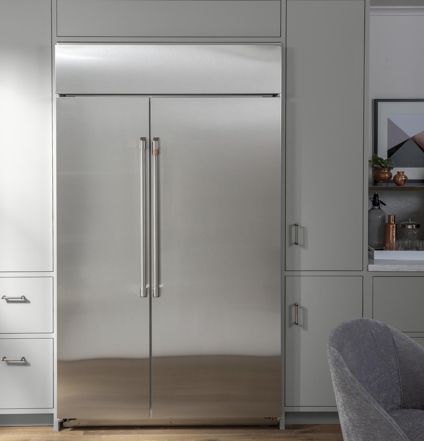 CAFE 48" Smart Built-In Side-by-Side Refrigerator in Stainless Steel - CSB48WP2NS1