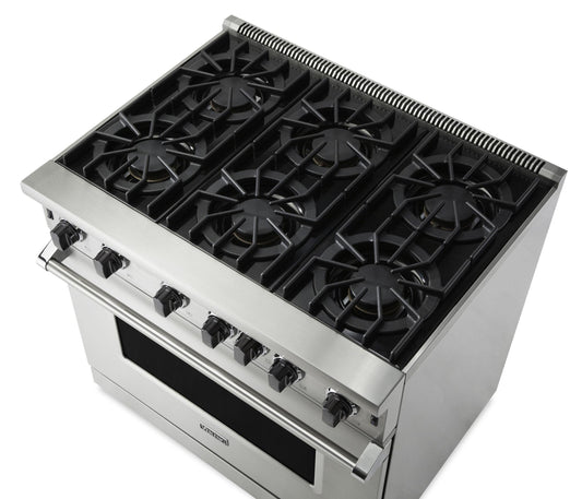 VIKING 36" Open Burner Gas Range Viking 5 Series Bronze - VGIC53626BANLP