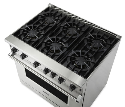 VIKING 36" Open Burner Gas Range Viking 5 Series Pink - VGIC53626BBH