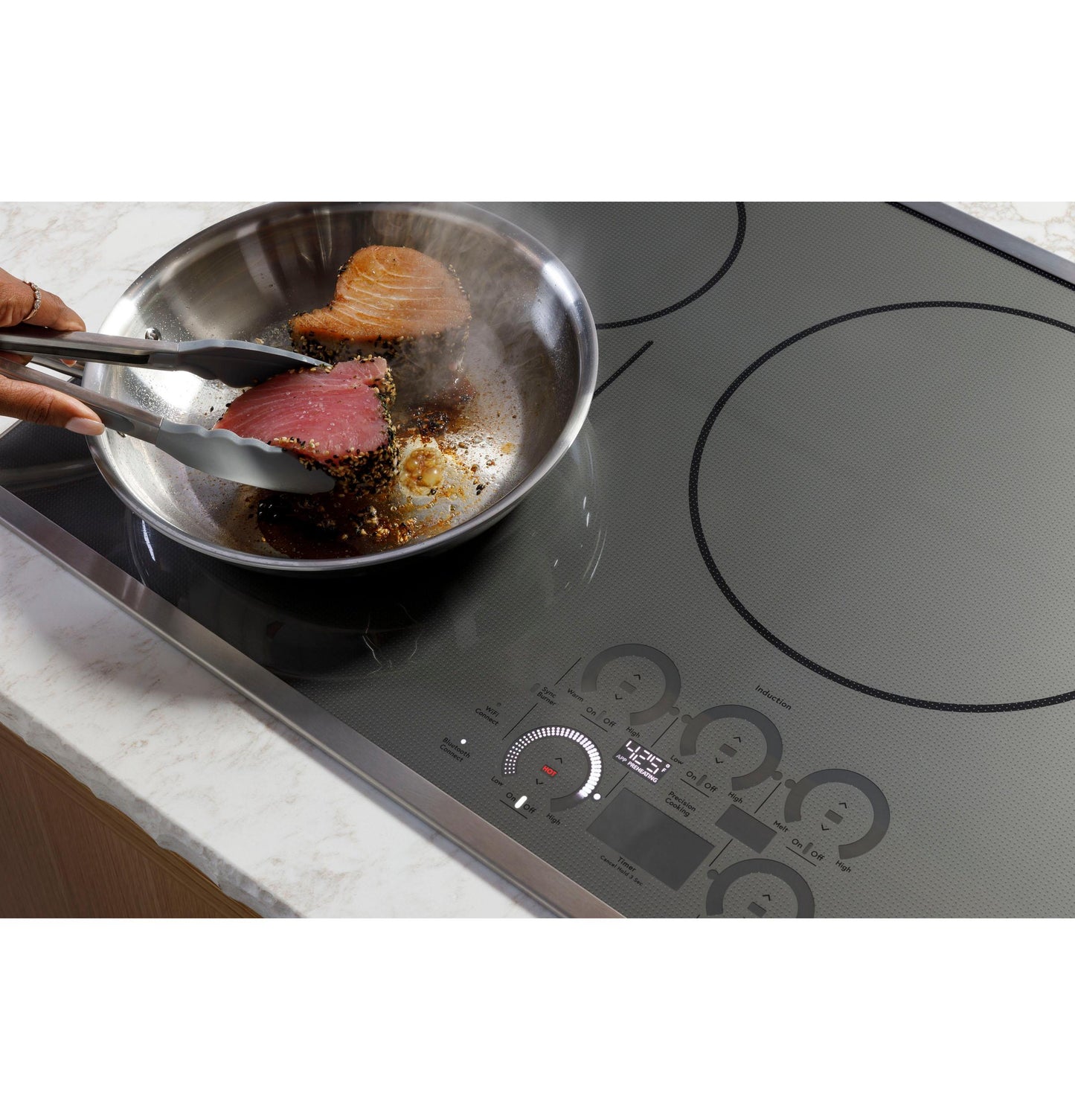 CAFE Series ENERGY STAR 30" Built-In Touch Control Induction Cooktop in Stainless Steel - CHP90302TSS