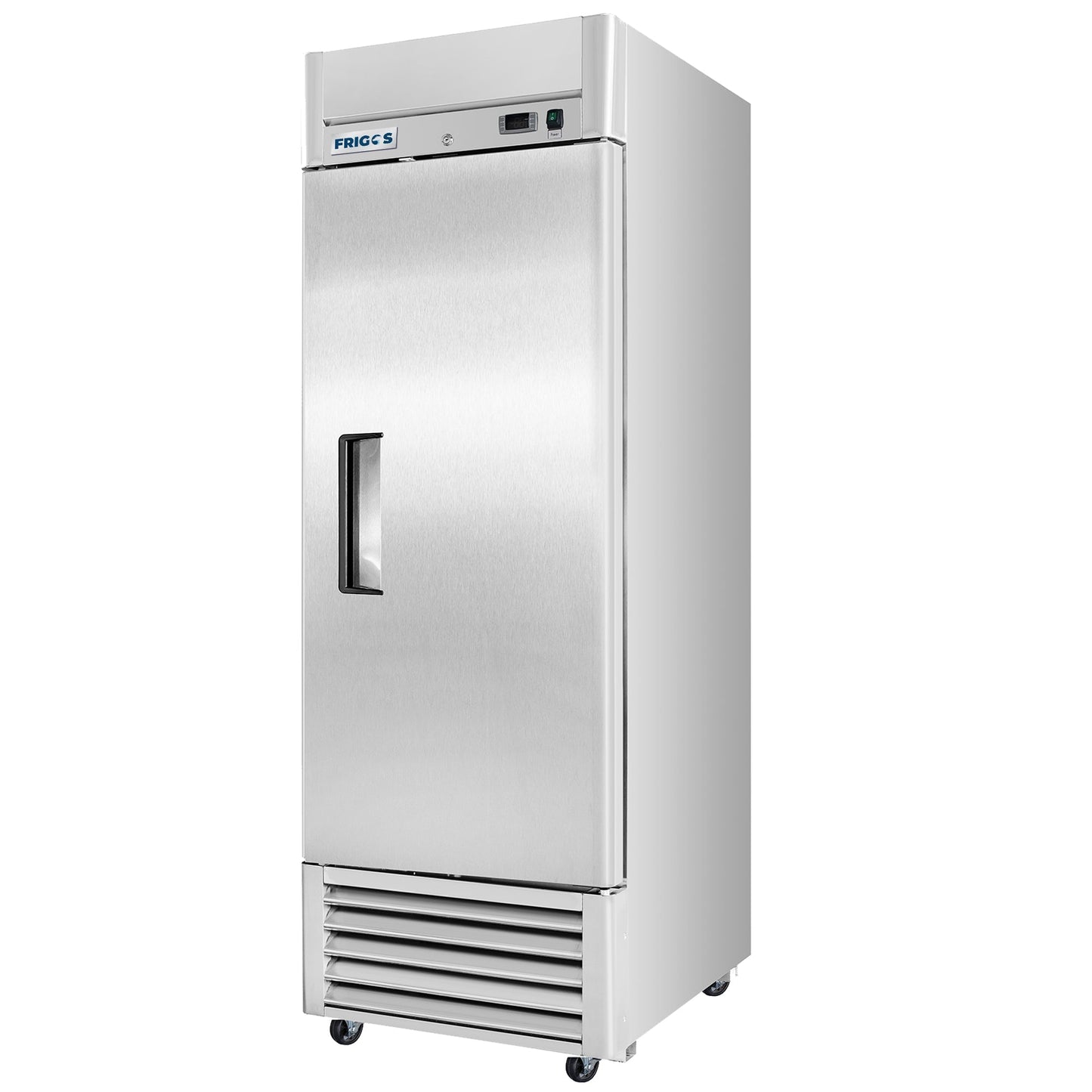 Frigos Commercial Reach in Freezer 27" Width Solid 1 Door 21  with Aluminum Interior with 304 Stainless Steel Floor - FG-FZ-1D