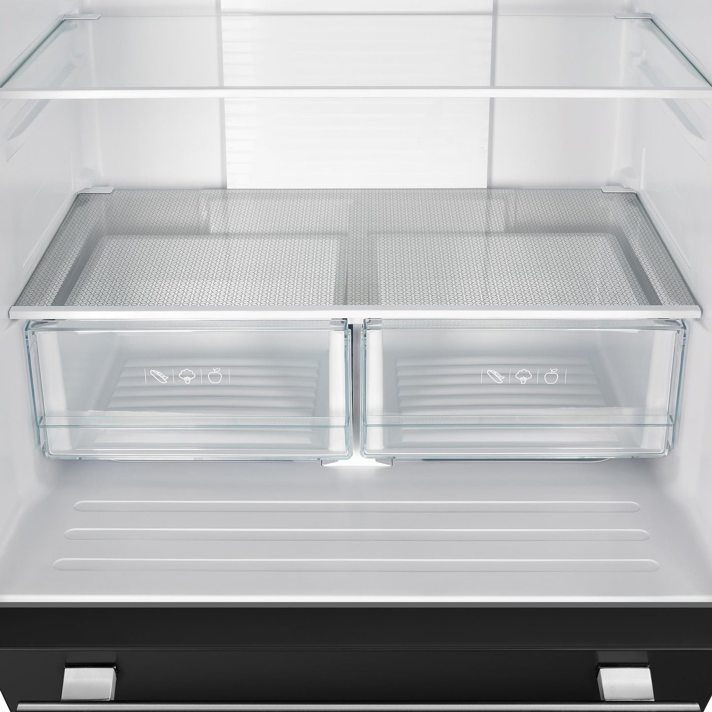 FORNO FFFFD197431BLK Forno Gallipoli Espresso 30-Inch Black French Door Refrigerator, Bottom Freezer, 17.5 Cu. Ft., No Frost, Ice Maker