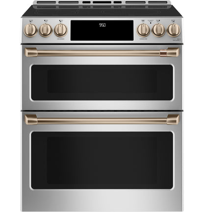CAFE CHS950P2MS1 CAFé 30" Smart Slide-In, Front-Control, Induction and Convection Double-Oven Range in Stainless Steel - CHS950P2MS1