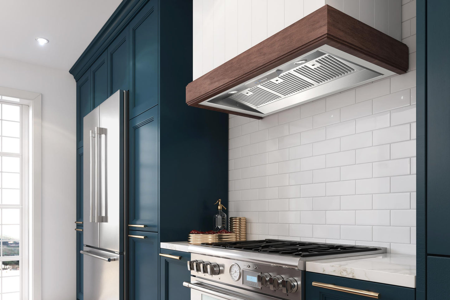 XO APPLIANCE XOIL4822KSE 48" 1000 CFM liner insert hood 22in D in Stainless Steel - XOIL4822KSE