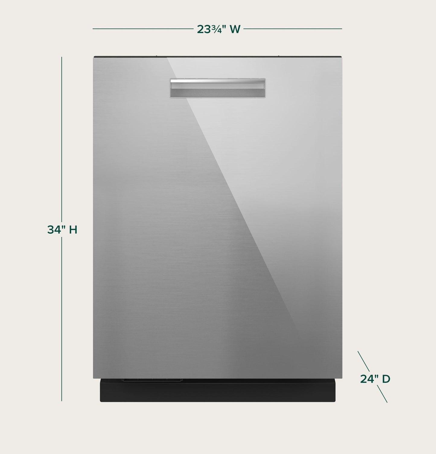 CAFE CDP888M5VS5 CAFé CustomFit ENERGY STAR Stainless Interior Smart Dishwasher with Ultra Wash Top Rack and LED Lights, 39 dBA in Platinum Glass Gray - CDP888M5VS5