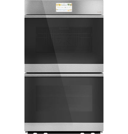 CAFE CTD90DM2NS5 CAFé 30" Smart Built-In Convection Double Wall Oven in Platinum Glass Gray - CTD90DM2NS5
