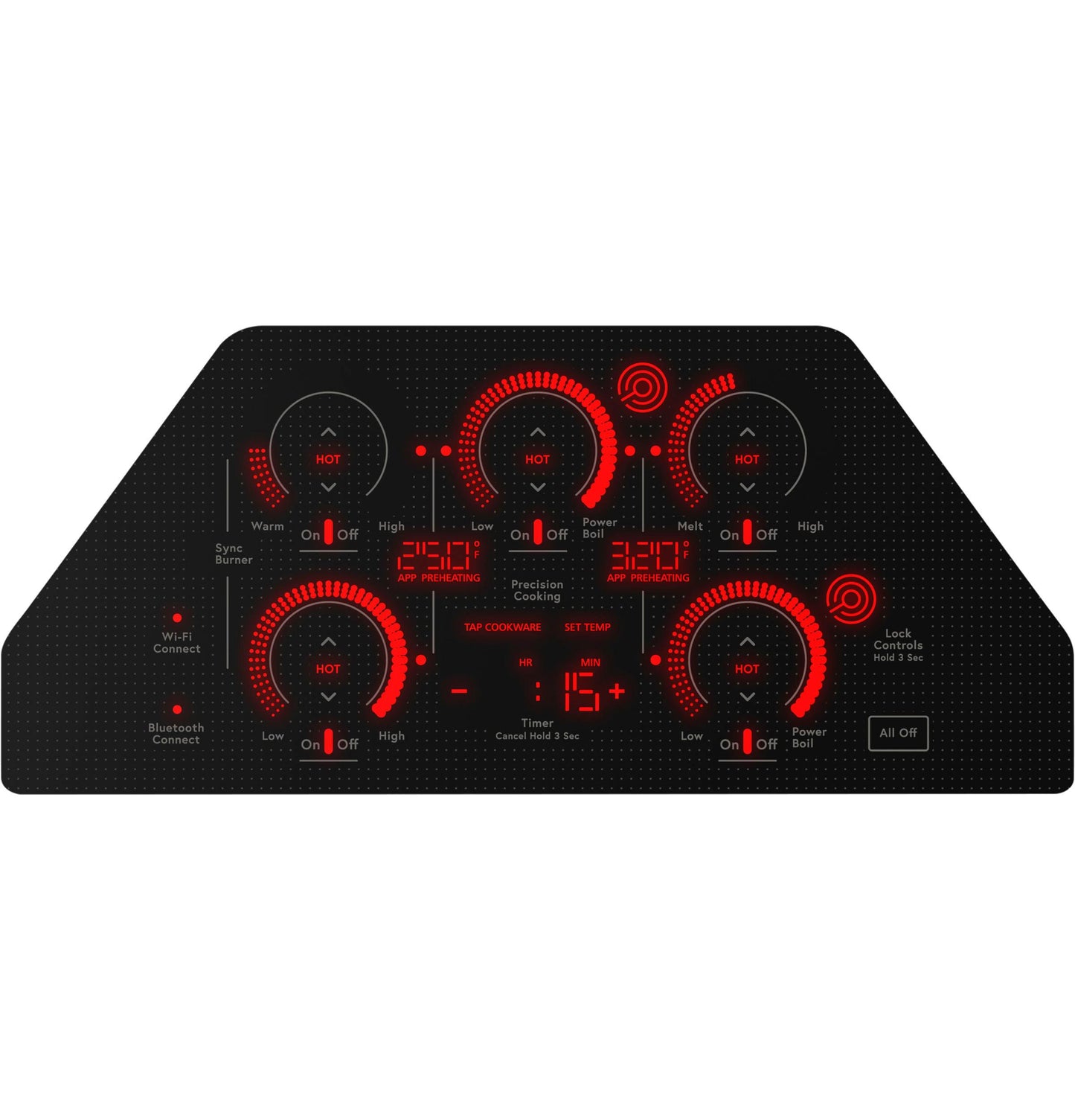 CAFE  36" Touch-Control Electric Cooktop Black - CEP90361TBB