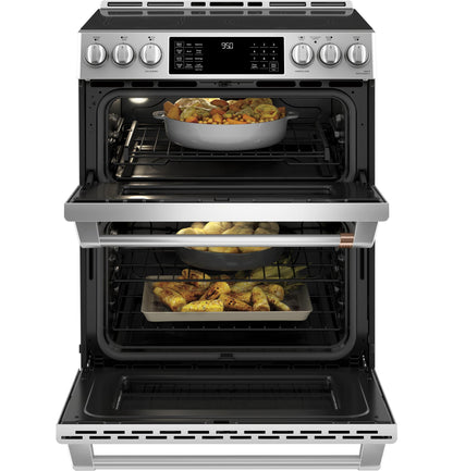 CAFE CHS950P2MS1 CAFé 30" Smart Slide-In, Front-Control, Induction and Convection Double-Oven Range in Stainless Steel - CHS950P2MS1