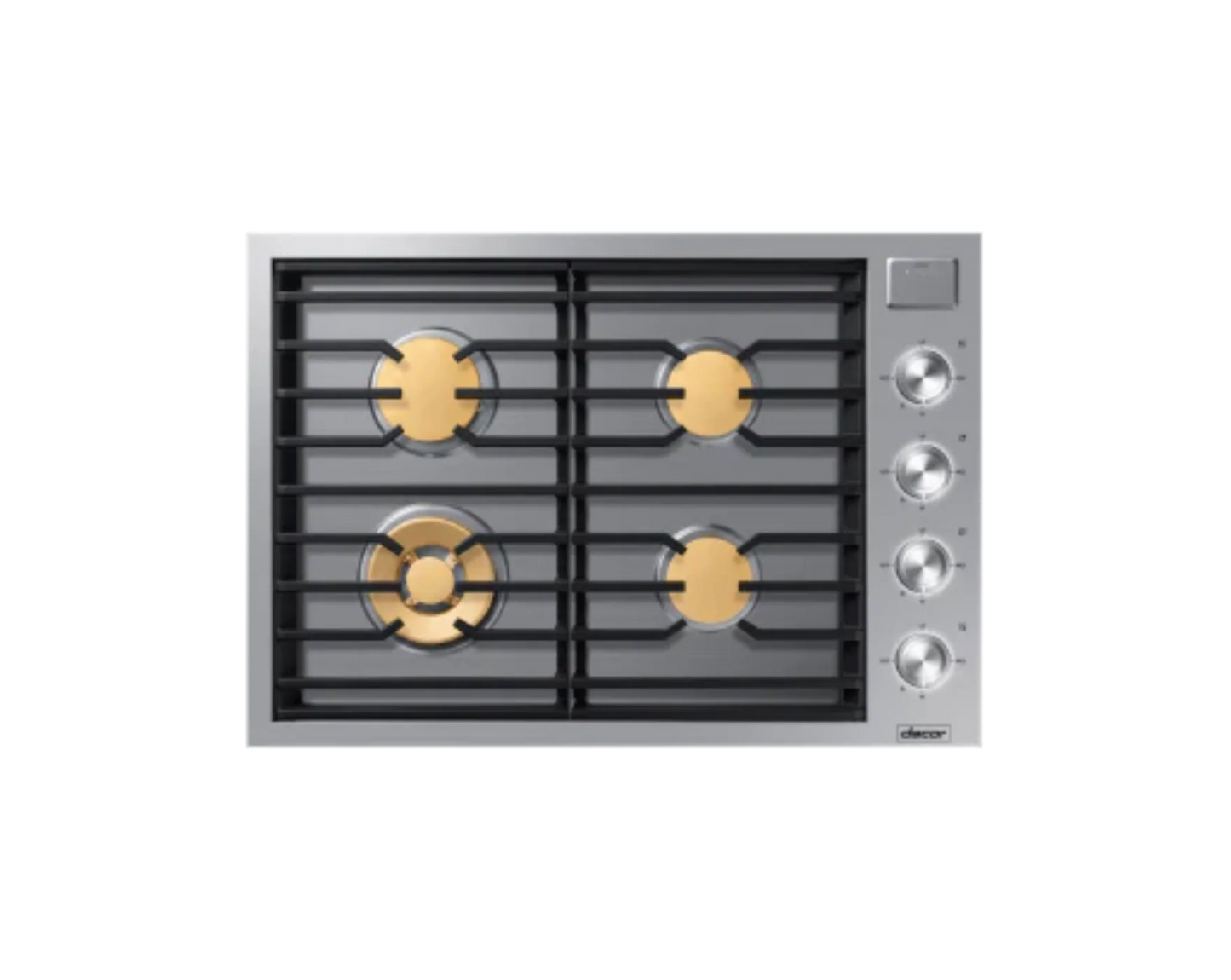 DACOR DTG30M954FS 30" Gas Cooktop, Silver in Stainless Steel, Natural Gas - DTG30M954FS