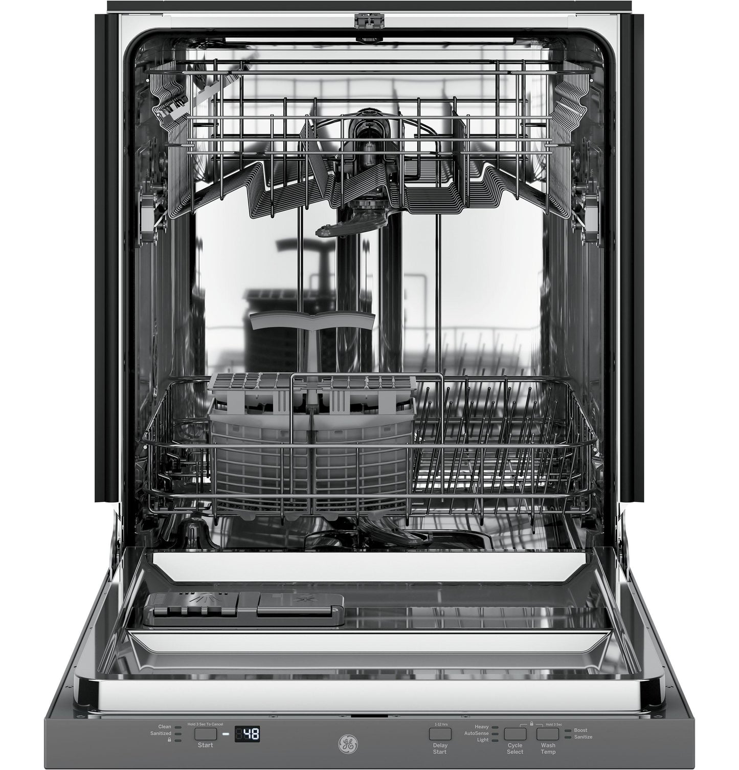 GE APPLIANCES GDT226SILII GE® ENERGY STAR® ADA Compliant in Stainless Steel Interior Panel-Ready Dishwasher with Sanitize Cycle Custom Panel Ready