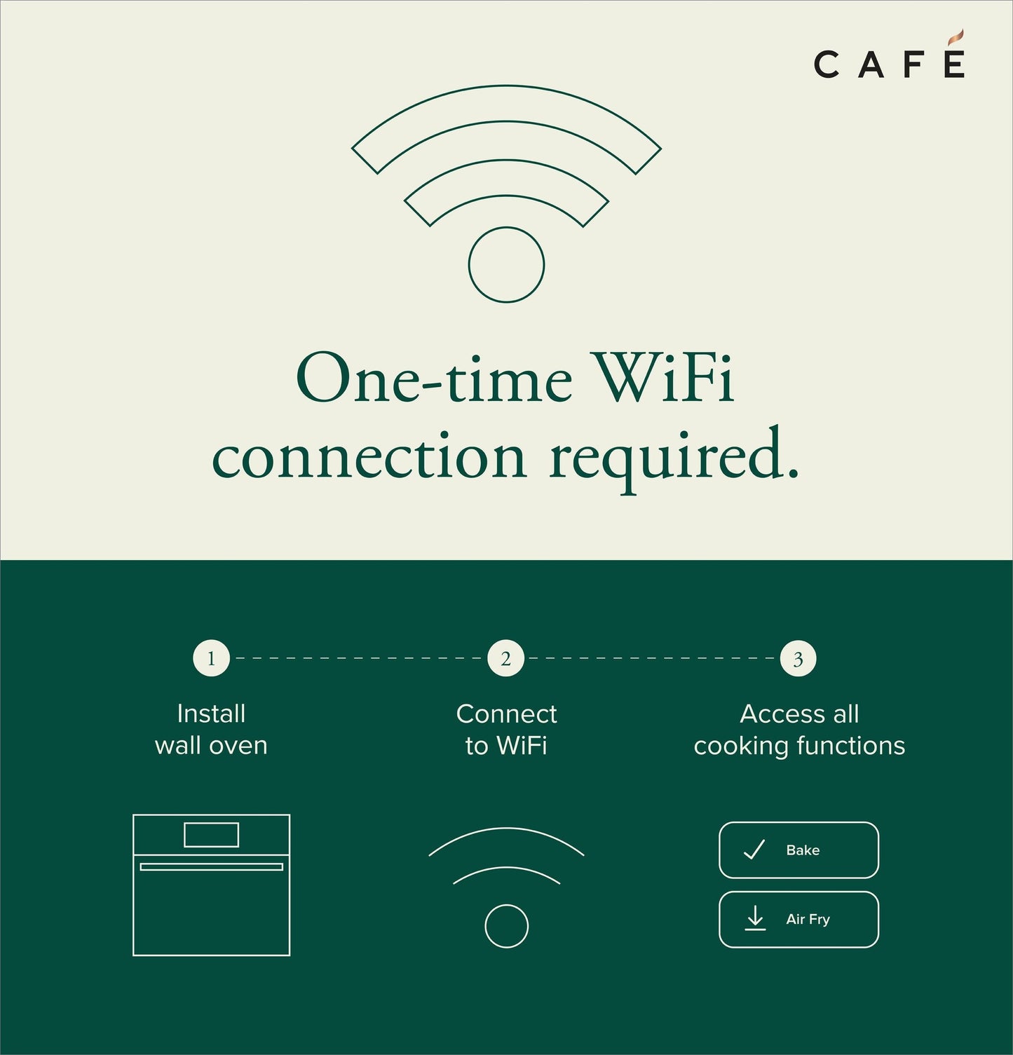 CAFE CTS90DM2NS5 CAFé 30" Smart Built-In Convection Single Wall Oven in Platinum Glass Gray - CTS90DM2NS5