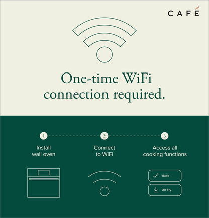 CAFE CTS90DM2NS5 CAFé 30" Smart Built-In Convection Single Wall Oven in Platinum Glass Gray - CTS90DM2NS5