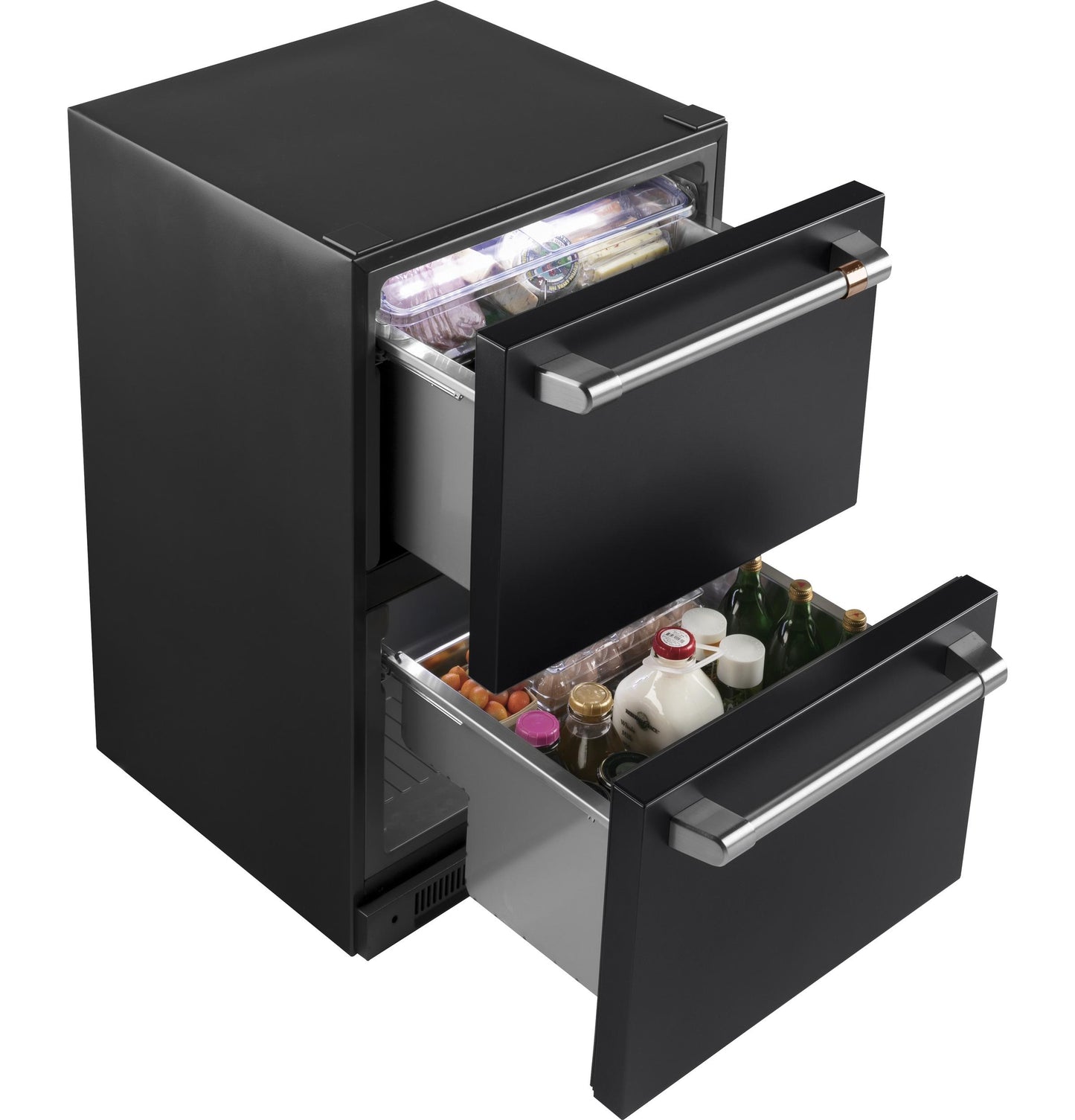 CAFE  5.7 Cu. Ft. Built-In Dual-Drawer Refrigerator Black - CDE06RP3ND1