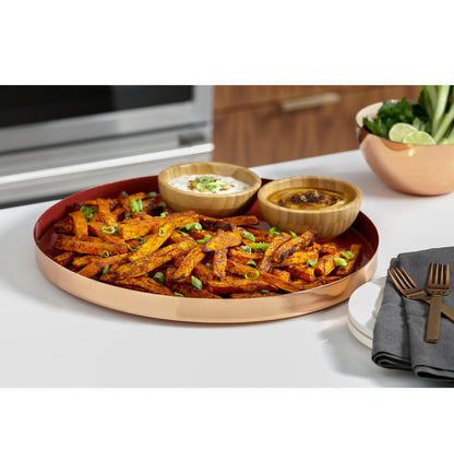 CAFE  30" Smart Slide-In, Front-Control, Induction and Convection Double-Oven Range White - CHS950P4MW2
