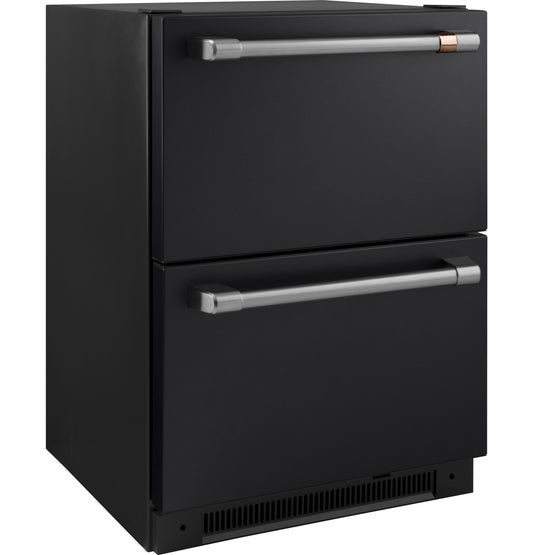 CAFE  5.7 Cu. Ft. Built-In Dual-Drawer Refrigerator Black - CDE06RP3ND1