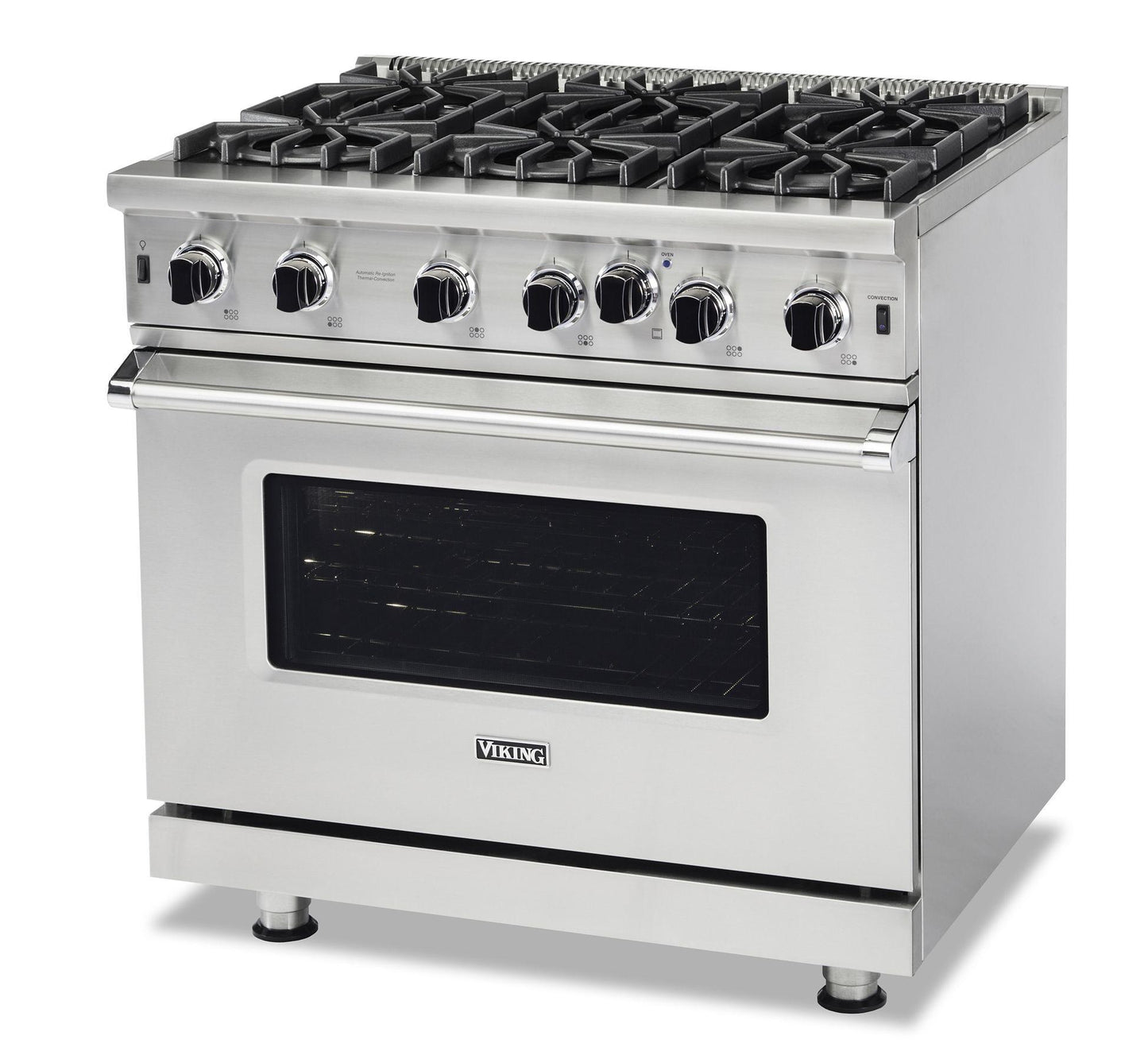 VIKING 36" Open Burner Gas Range Viking 5 Series Black - VGIC53626BCS