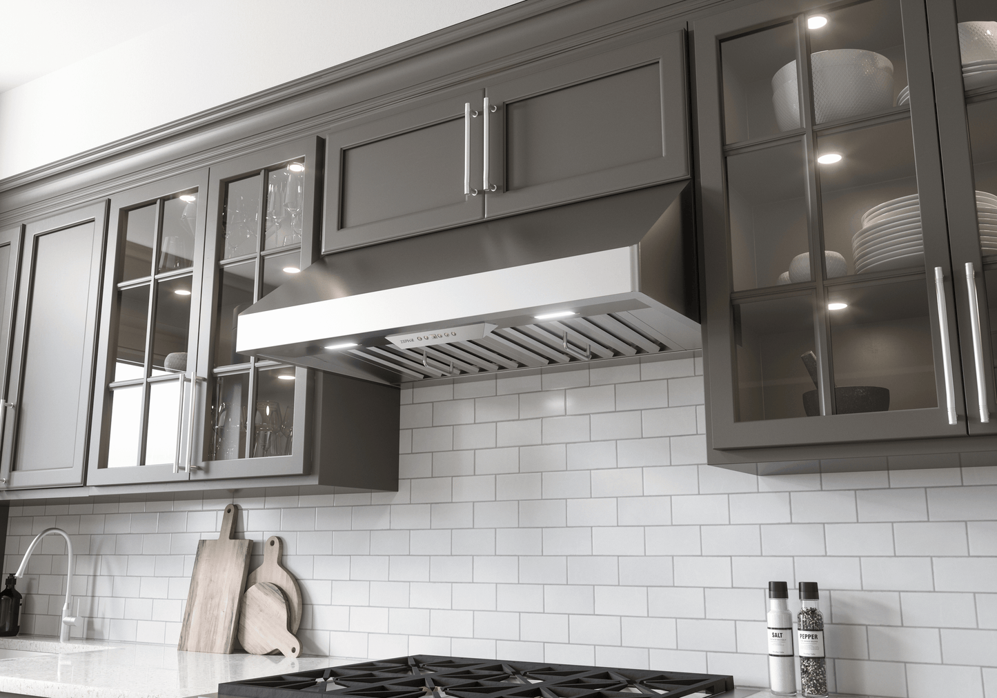 ZEPHYR Tempest I, 11in UC, 42in, SS, LED, ACT in Stainless Steel - AK7042CS