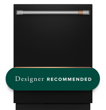 CAFE CDT888P3VD1 CAFé™ CustomFit ENERGY STAR Stainless Interior Smart Dishwasher with Ultra Wash Top Rack and Dual Convection Ultra Dry, LED Lights, 39 dBA Black - CDT888P3VD1